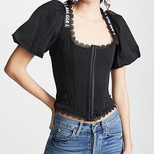 I.am.gia chelsey lace up corset bustier